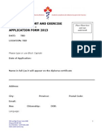Application Form Standard
