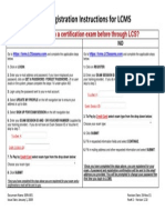 LCMS Exam Registration Instructions