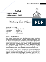 Bahan Khotbah & Liturgi 24 Desember 2013
