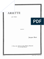Ariette - Ibert