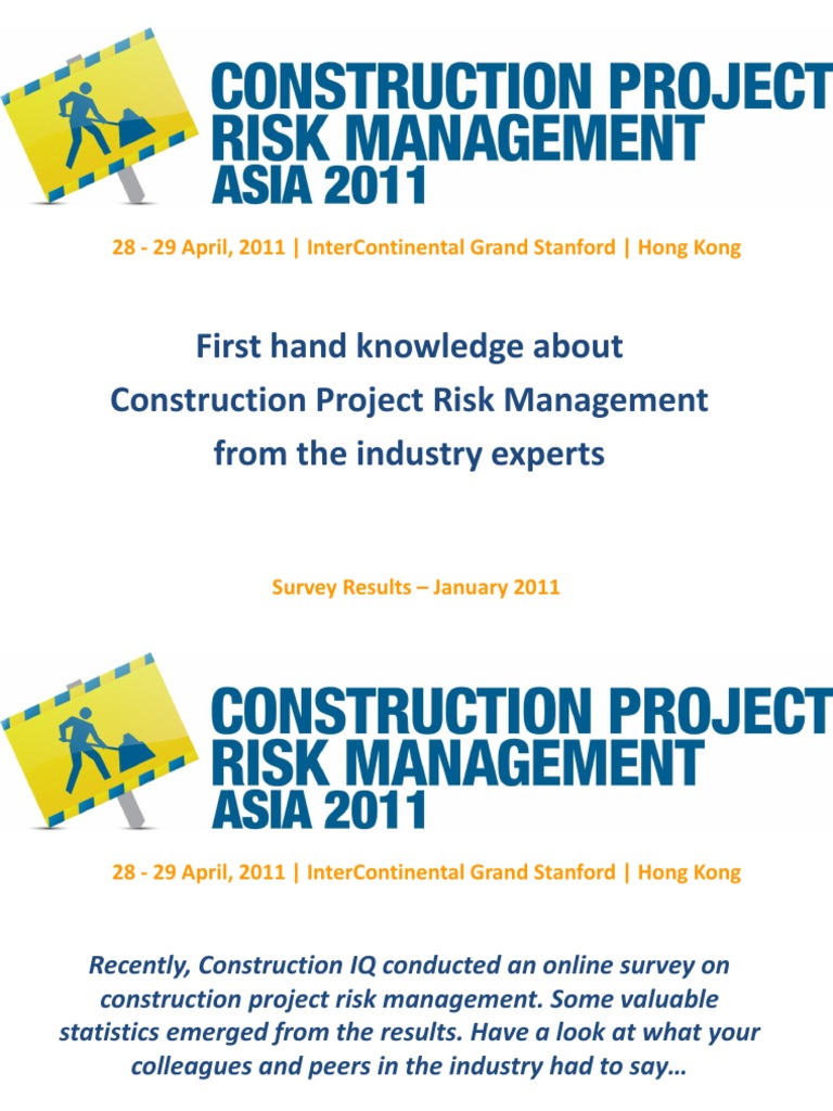 Construction Project Risk Management Insights | PDF | Risk Management ...