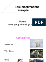 Le Regioni Bioclimatiche Europee