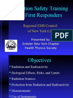 Radiation Safety Training For First Responders: Regional EMS Council of New York City