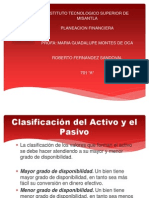 Clasificacion Del Activo y Pasivo