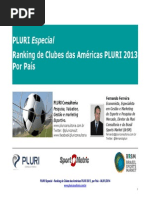 Pluri Especial - Ranking de Clubes Das Americas 2013 Por Pais