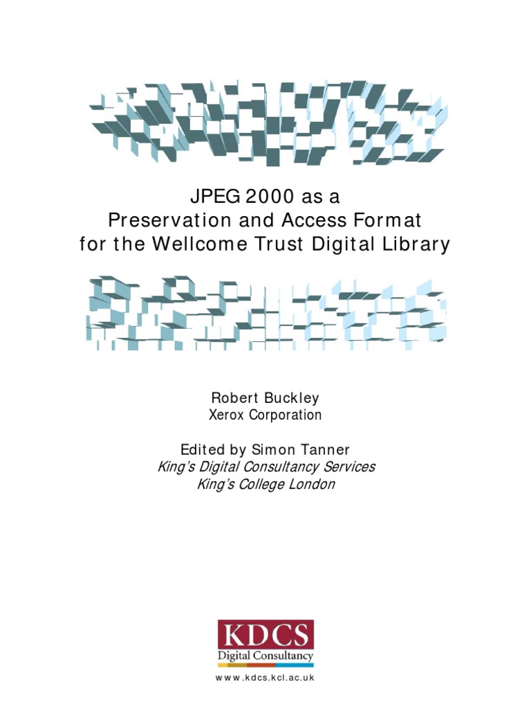 JPEG2000 For The Trust PDF Data