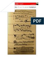The Origins of Our Musical Notation