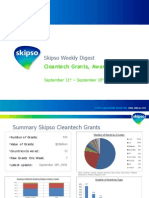 Cleantech Grants, Awards, Incentives - Weekly Digest (Sep 18th)