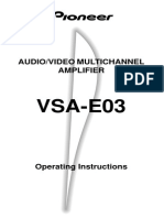 VSA-E03: Audio/Video Multichannel Amplifier