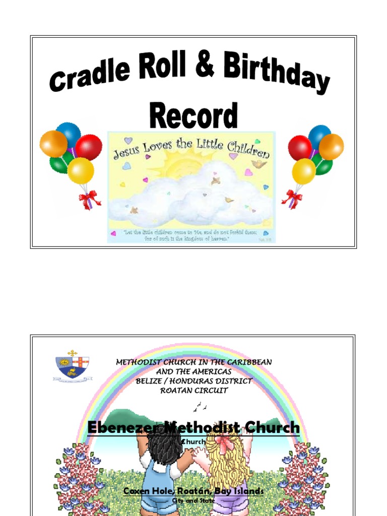 Cradle Roll Record PDF Observances Christmas