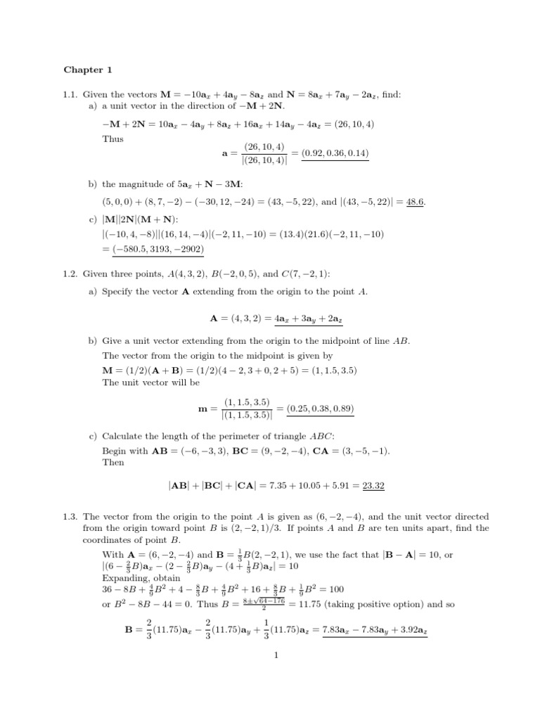 Ch1 Sa Pdf Sine Euclidean Vector