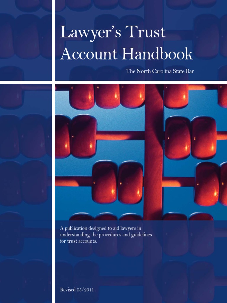 Trust Account Handbook Download Free PDF Money Market Fund Cheque