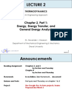 Chapter 2, Part 1: Energy, Energy Transfer, and General Energy Analysis