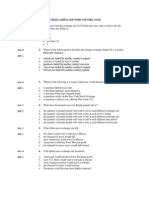 Econ101 Sample Questions For Final Exam