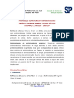 Protocolo Final de Tratamento Antimicrobiano Da Sepse PROTOCOLO 21-2-2011