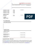 CV Template Download Example 8