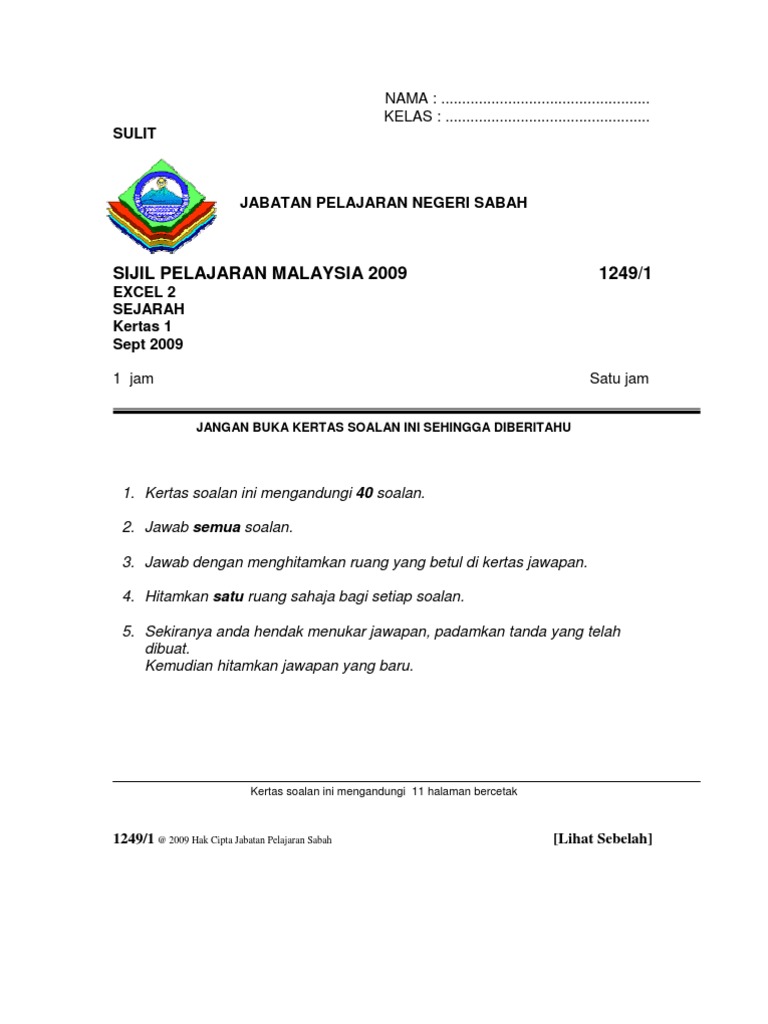 Skema Jawapan Trial Spm Johor 2019 - Customise p