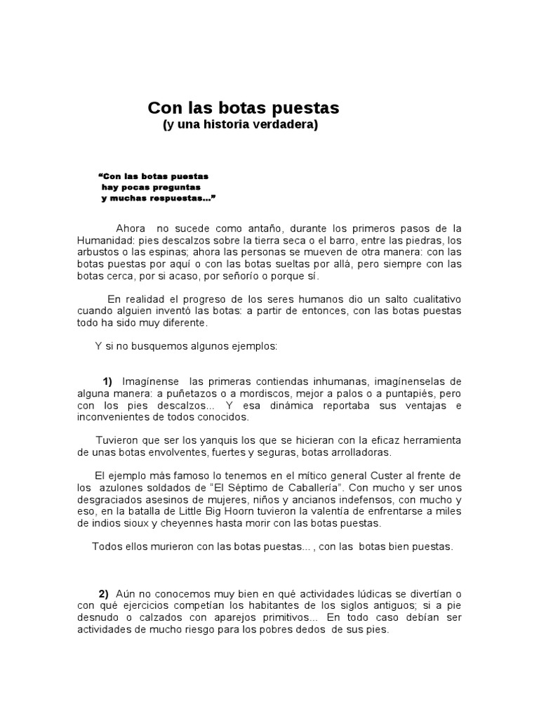 Con Las Botas Puestas 14e PDF