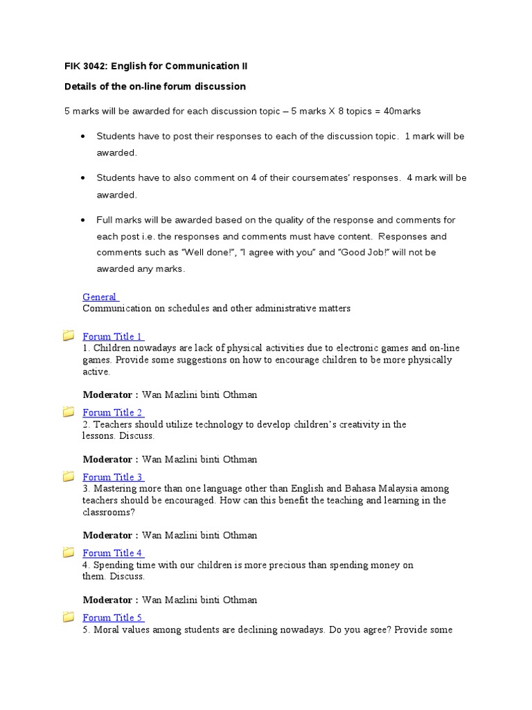 Contoh Jawapan English Forum Pdf Physical Exercise Internet Forum