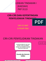 Ciri-Ciri Dan Kepentingan Penyelidikan Tindakan