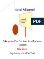 Mike's Achievement 1