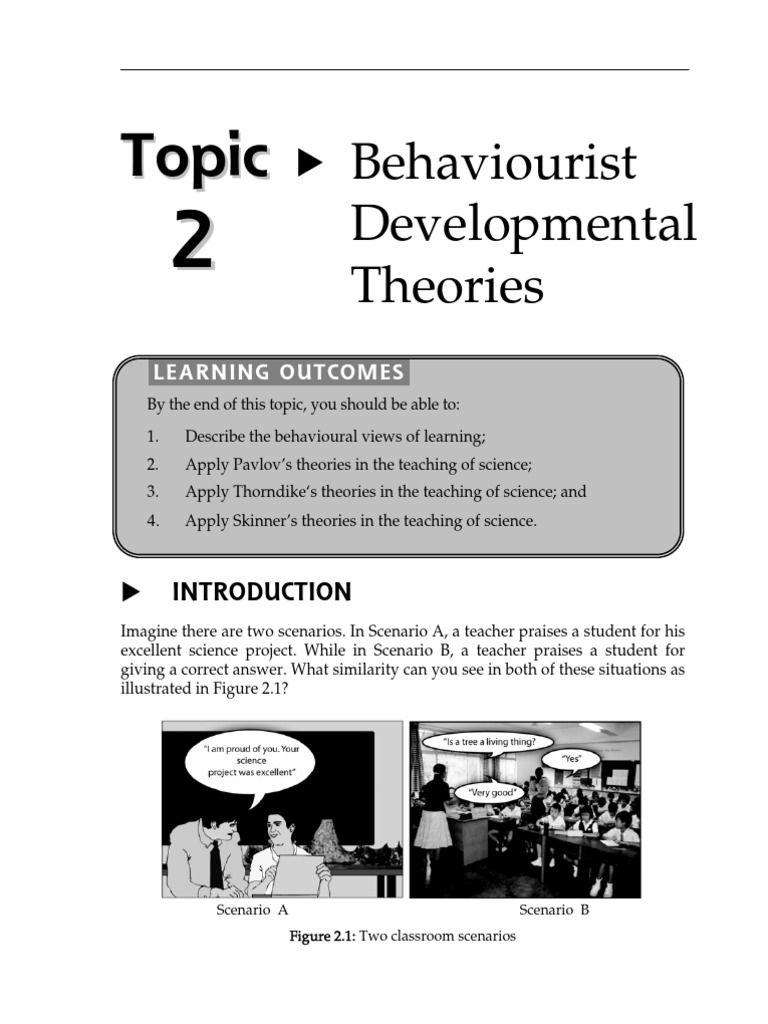 Topic 2 Behaviourist Developmental Theories | PDF | Classical ...