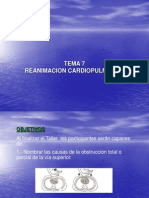 Tema 7 Reanimacion Cardiopulmonar