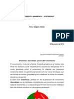 EL CONOCIMIENTO,ENSEÑANZA Y APRENDIZAJE