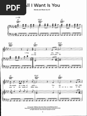 U2 All I Want Is You