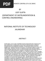 Fuzzy Remote Control of A DC Drive