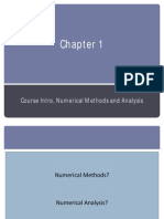 Chapter 1 - Course Intro, Numerical Methods and Analysis