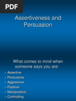 Assertiveness and Persuasion[1]