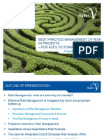 Best Practice Management of Risks in Projects