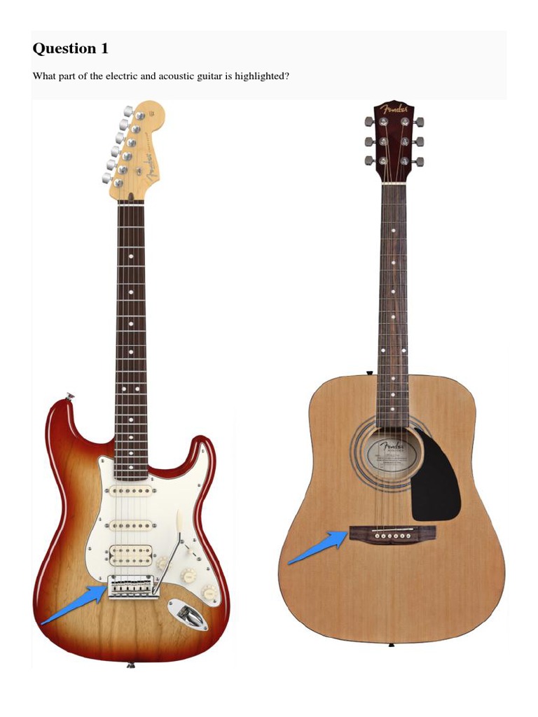 Identification of Guitar Parts A Quiz on the Key Components of