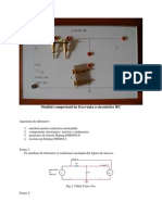 Circuite RC - Comportarea in Frecventa