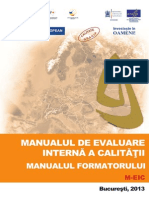 Manualul Formatorului - Manualul de Evaluare Interna A Calitatii