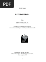 Download Modul Estimasi Biaya Politeknik Negeri Jakarta Setyadi by moelplis SN199013695 doc pdf