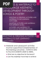 Activities & Materials to Encourage Aesthetic Development Through