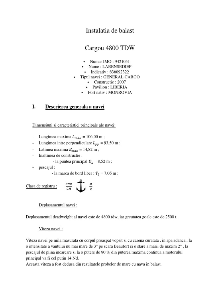 Instalatia de Balast | PDF