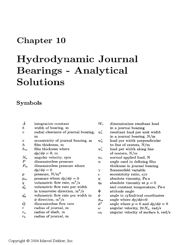 Fundamentals of Fluid Film Lubrication PDF