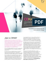 Folleto divulgativo de CEHAD, Primer Curso de Especialización en Historia del Arte Digital