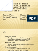 Analisis Integritas RPJMD Kabupaten Sleman Terhadap Provinsi Yogyakarta