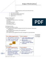 Design of Work Systems