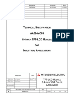 Mitsubishi Aa084vc03 Lcdpanel Datasheet