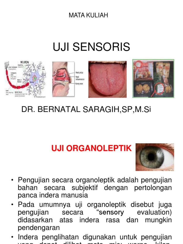 Uji Sensoris: Metode dan Panelis | PDF