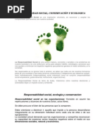 Responsabilidad Social,Ecologia y Conservacion
