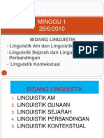 Minggu 1 Bidang Linguistik