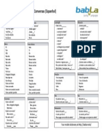 Guia de Sobrevivencia Para Conversas Espanhol