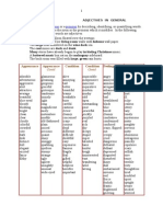 Personality Adjectives Table1