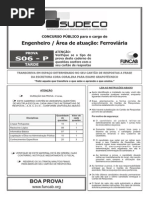 Funcab 2013 Sudeco Engenheiro Ferroviario Prova